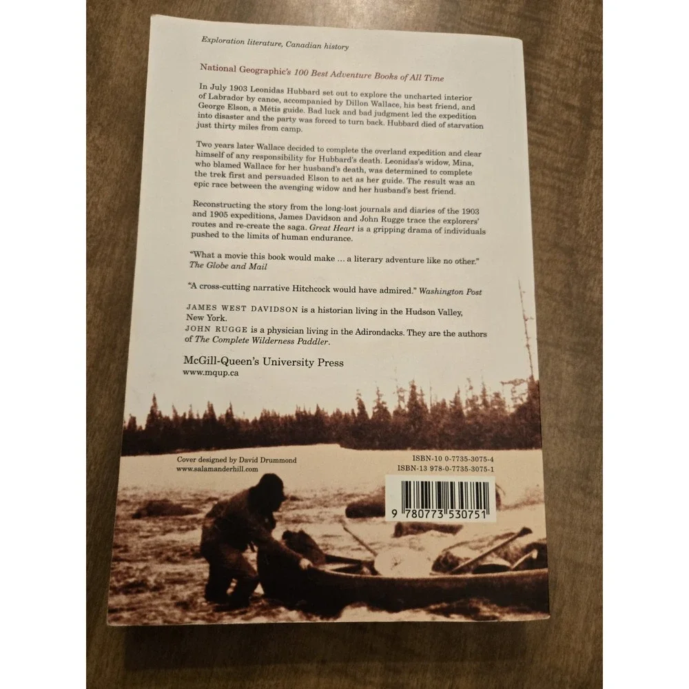 Great Heart: The History of a Labrador Adventure James West Davidson John Rugge